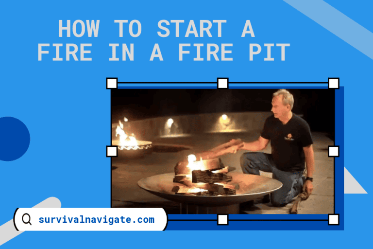 how to start a fire in a fire pit